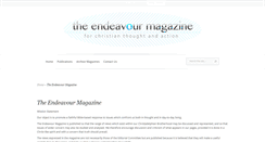 Desktop Screenshot of endeavourmagazine.org