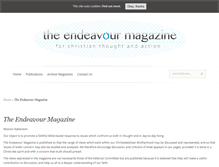 Tablet Screenshot of endeavourmagazine.org